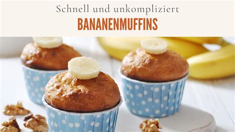 Rezept für Bananenmuffins mit Schokostückchen blitzschnell