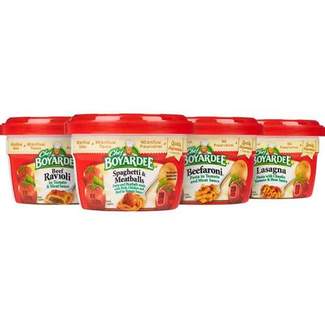 Chef Boyardee Microwave Meals Variety Pack 75 Oz 12 Ct Chef