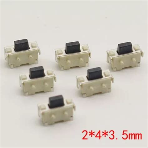 50 Piezas Micro Switch Push Button 2x4x3 5mm 2 Pines Smd MercadoLibre