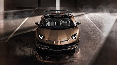 Lamborghini Aventador SVJ Roadster Front UHD 4K Wallpaper | Pixelz