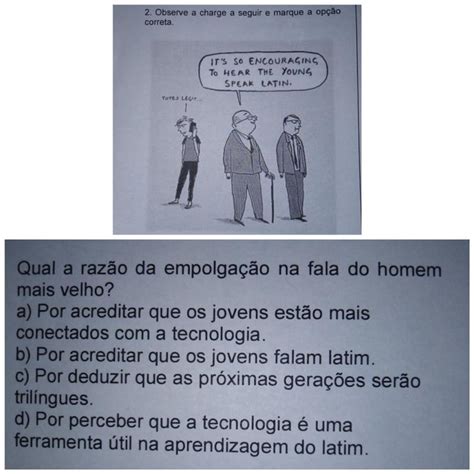 2 Observe a charge a seguir e marque a opção correta TOTES LEGIT