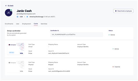 View Employee Details On The Admin Dashboard Benepass