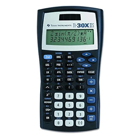 Texas Instruments Ti Xiis Scientific Calculator Black With Blue