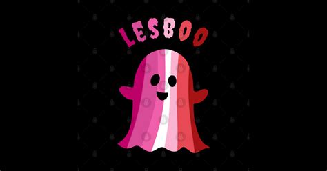 Lesbian Halloween Ghost Lesbian Pride Flag Sticker TeePublic