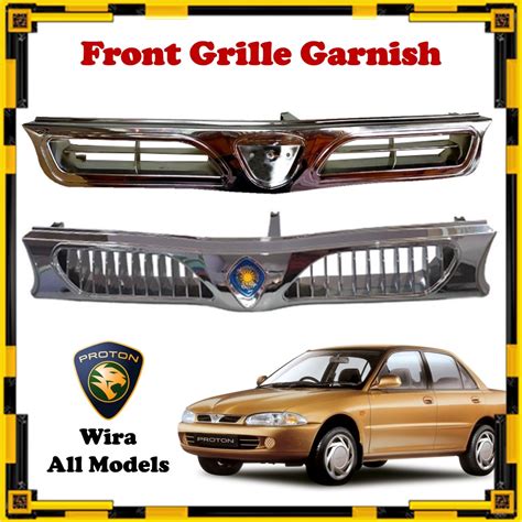 proton wira front grille garnish sarong depan gril depan