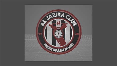 Al Jazira Club Logo Keychan Printable And Renderable 3D Model