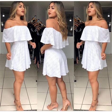 Vestido Ciganinha Babado Shopee Brasil