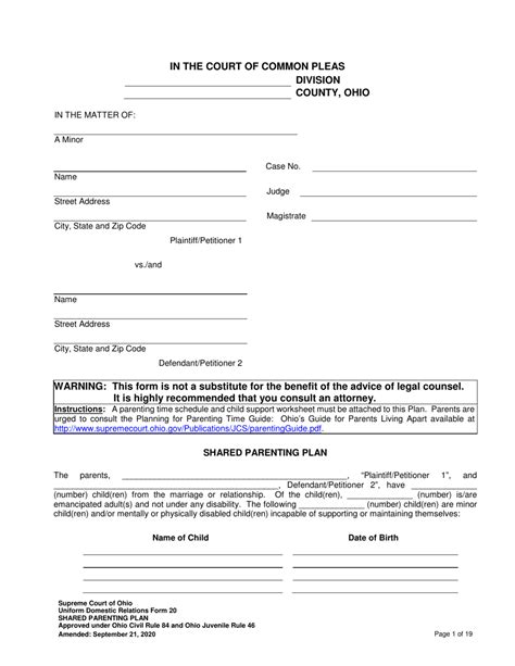 Uniform Domestic Relations Form 20 Fill Out Sign Online And Download