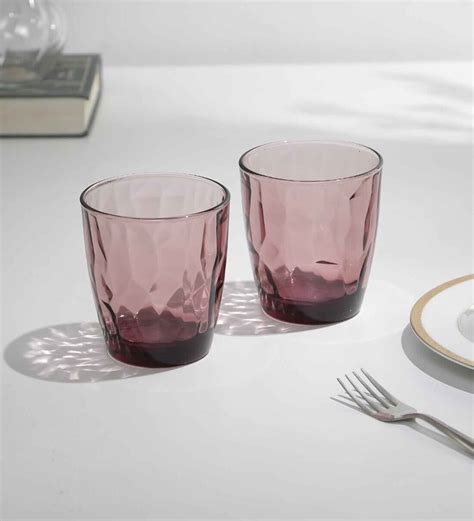 Buy Diamond 390ml Purple Glass Set Of 6 Everyday Glasses At 17 OFF