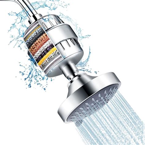 Shower Head And 15 Stage Shower Filter Combo Feelso High Pressure 5