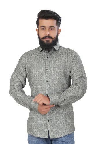 Casual Cotton Mens Digital Printed Shirts Full Sleeves At Rs 230 In Surat