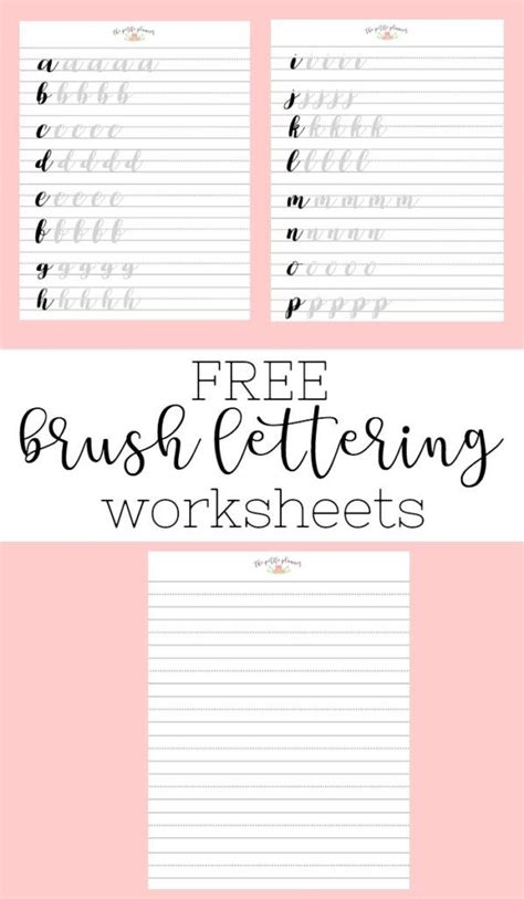 Free Printable Hand Lettering Worksheets