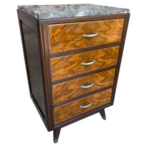 Vladimir Kagan Rare And Iconic Large Chest Of Drawers In Walnut 1950s