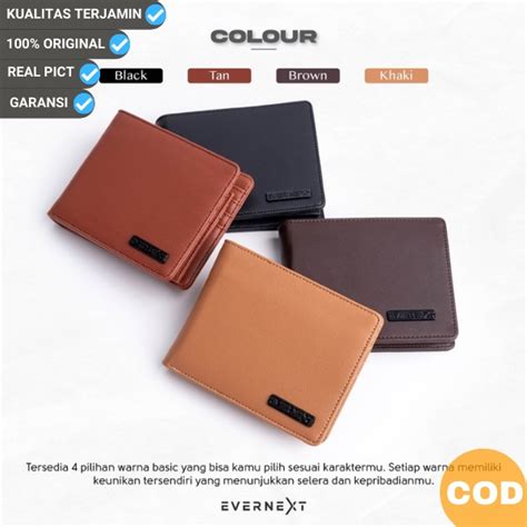 Jual Wallet Dompet Kulit Lipat Pendek Kulit Sapi Leather Wallet Men