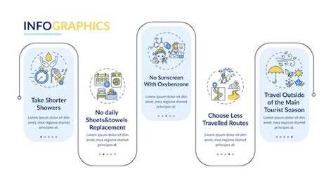 Premium Vector Sustainable Tourism Ideas Vector Infographic Template