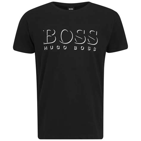 Boss Hugo Boss Mens Short Sleeved Crew Neck T Shirt Black Coggles