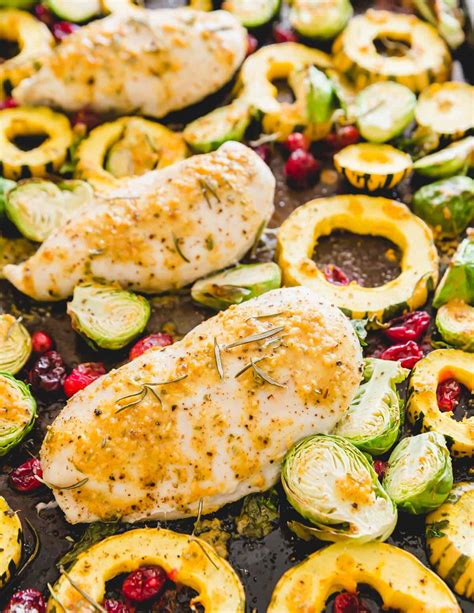 Sheet Pan Maple Mustard Chicken With Fall Vegetables