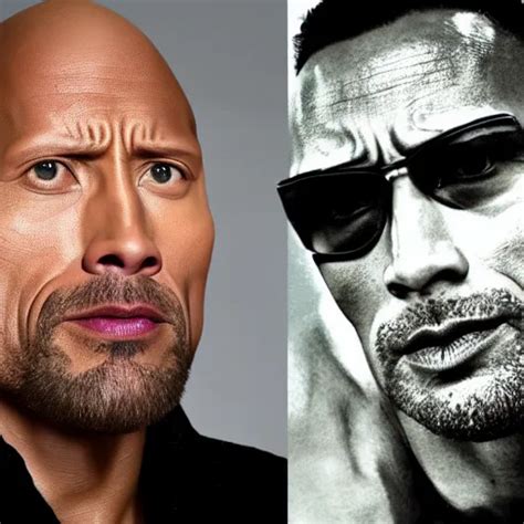 Dwayne Johnson Doing His Eyebrow Face Towards The Stable Diffusion