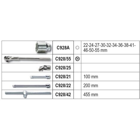 Beta 928E C17 Mallette avec assortiment de clés à douilles et