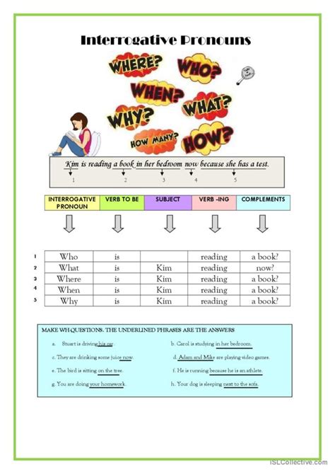 Present Continuous Wh Questions Ge English Esl Worksheets Pdf And Doc