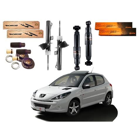 Kit Amortecedor Dianteiro Traseiro Monroe Peugeot 207 1 4 1 6 2008 A