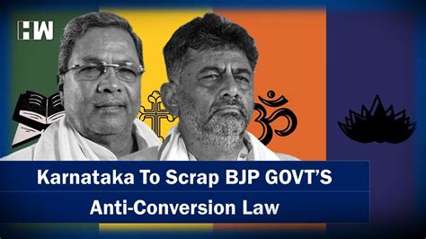 Karnataka To Scrap Bjp Governments Anti Conversion Law Congress Hindu Muslim Siddaramaiah