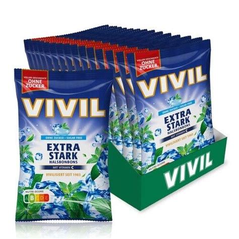 Vivil Extra Stark Halsbonbons Ohne Zucker Beutel X G Ebay