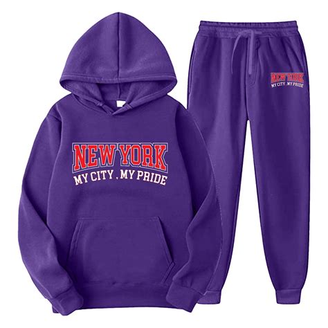 Fashion Sweat Suits For Men Set 2 Piece Long Sleeve Letter Printing