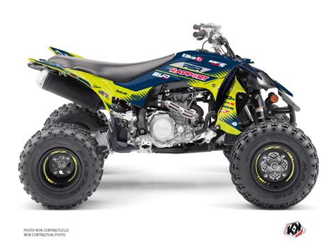 Kit Graphique Quad Replica By Rapport K Yamaha Yfz R Bleu Jaune