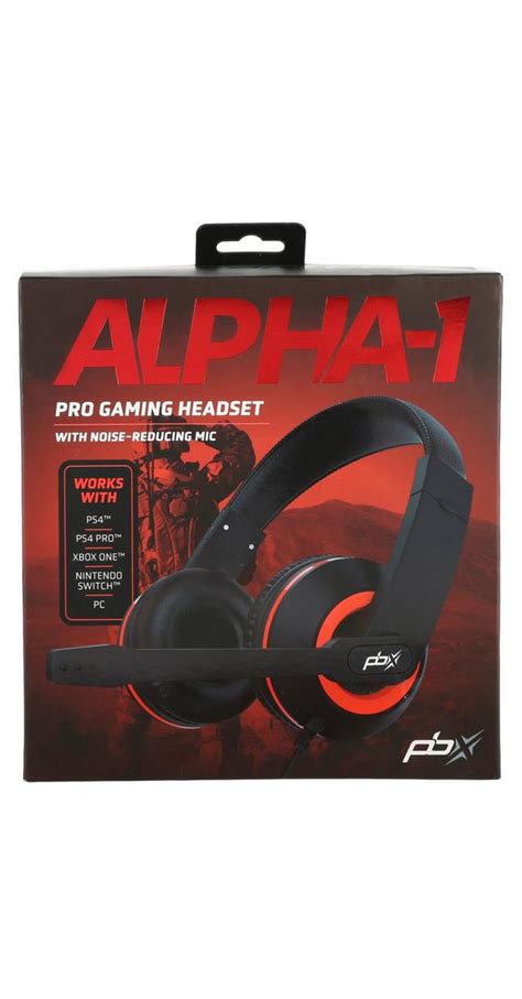 Alpha 1 Pro Gaming Headset Blackred Burkes Outlet