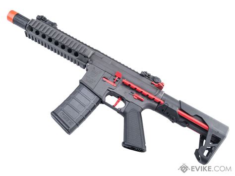 King Arms M Pdw Sbr Airsoft Aeg Rifle Color Grey Red Long