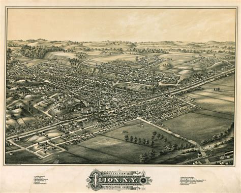 Historic Map Ilion Ny 1881 World Maps Online