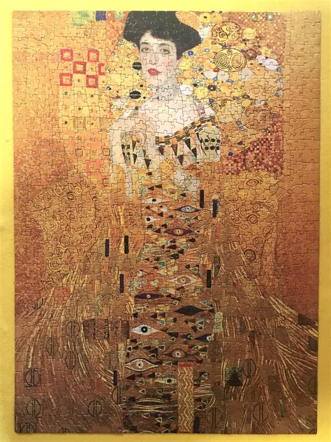 Portrait of Adele Bloch-Bauer I By Gustav Klimt - Eurographics 1000pcs : r/Jigsawpuzzles