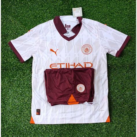 Jual CITY AWAY 1 STEL CELANA JERSEY BAJU BOLA FULLSET 2023 2024 GRADE