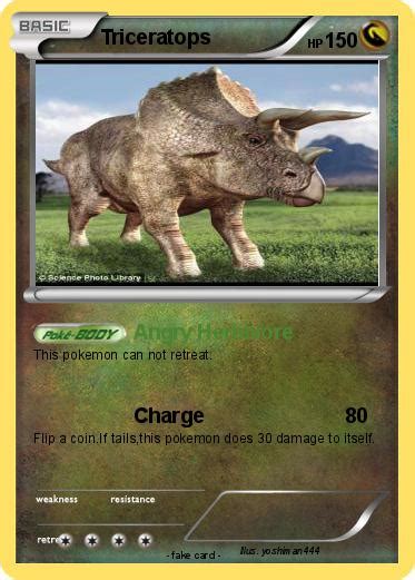 Pokémon Triceratops 122 122 - Angry Herbivore - My Pokemon Card