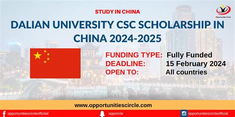 Dalian University CSC Scholarship 2024 In China Fully Funded