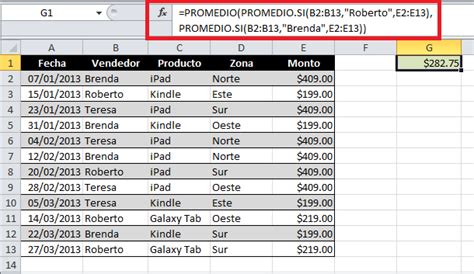 Promedio Con Varias Condiciones En Excel Excel Total