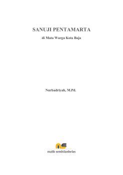 Sanuji Pentamarta Di Mata Warga Kota Baja Noerbad Sagusaku Igi Pdf