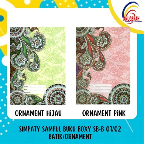 Jual Simpaty Sampul Buku Boxy Sb B 0102 Batikornament Pak Shopee Indonesia