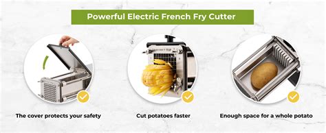 Amazon Flyseago French Fry Cutter Electric Potato Cutter Stainless