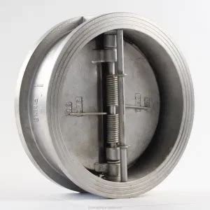 Non Return One Way Dual Plate Stainless Steel Wafer Type Check Valve