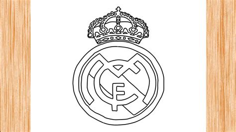 How To Draw Real Madrid Logo Youtube