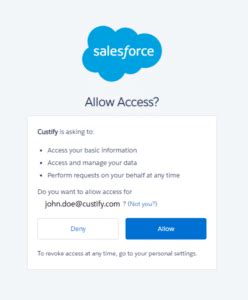 Salesforce And Custify Customer Success Software Integrations