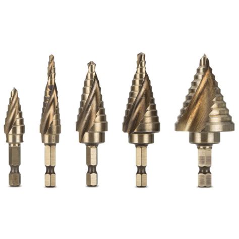 Individual Stepped Cutter Drill Bits Steel Vision Tools