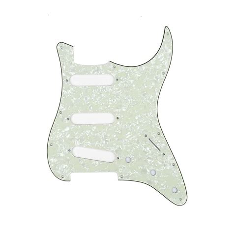 Brio SSS Strat Pickguard 11 Holes 3Ply Pearl Mint Reverb Canada