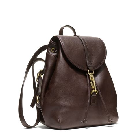 Coach Studio Legacy Backpack In Leather In Brown Brass Mahogany Lyst