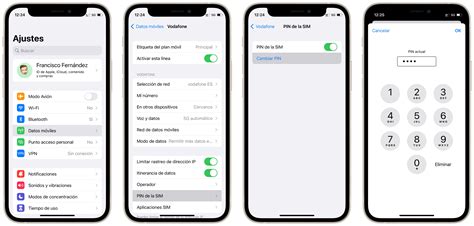 Cómo cambiar el código PIN de la tarjeta SIM en iPhone