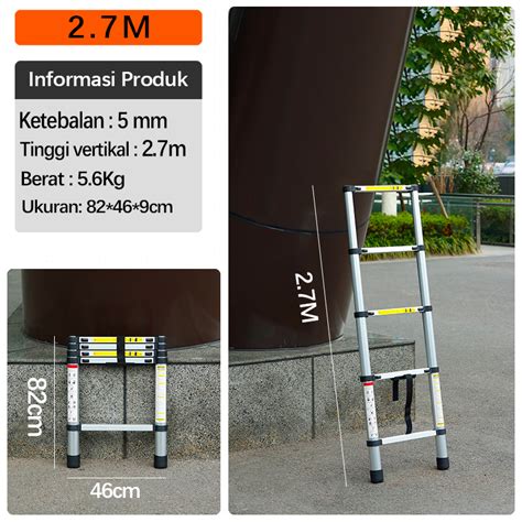 Reaim Tangga Multifungsi M Tangga Aluminium Tangga Lipat Lazada