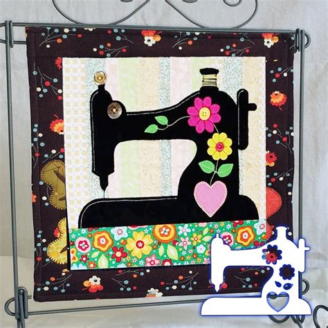 Cute Sewing Machine Template Set