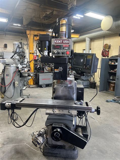 Kent USA KTM 3VKF Vertical Mill Acu Rite Digital Read Out Serial